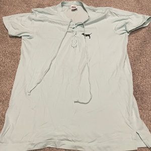 VS PINK t shirt light blue